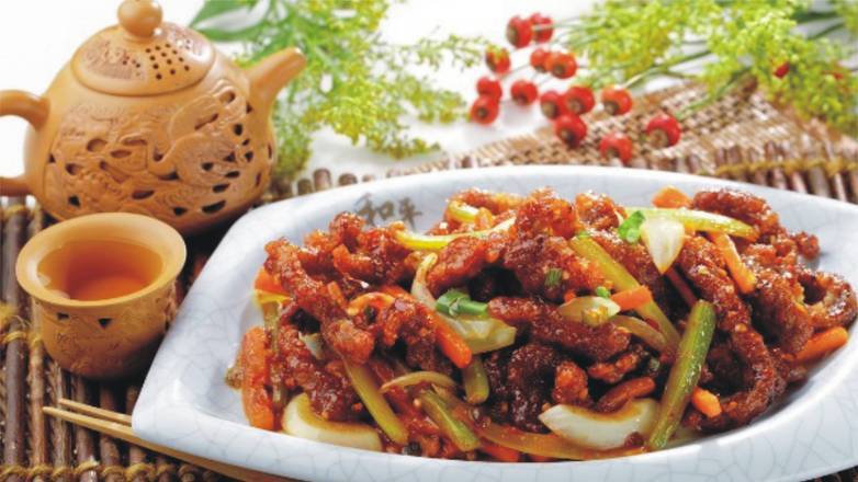 干煸牛肉丝 Spicy Gingered Beef